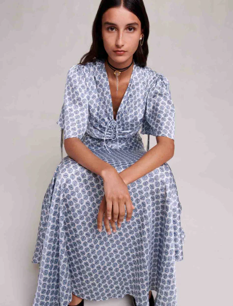 Maje - Logo Asymmetric Clover Dress - Image 6