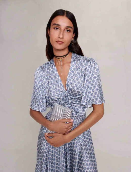 Maje - Logo Asymmetric Clover Dress - Image 8
