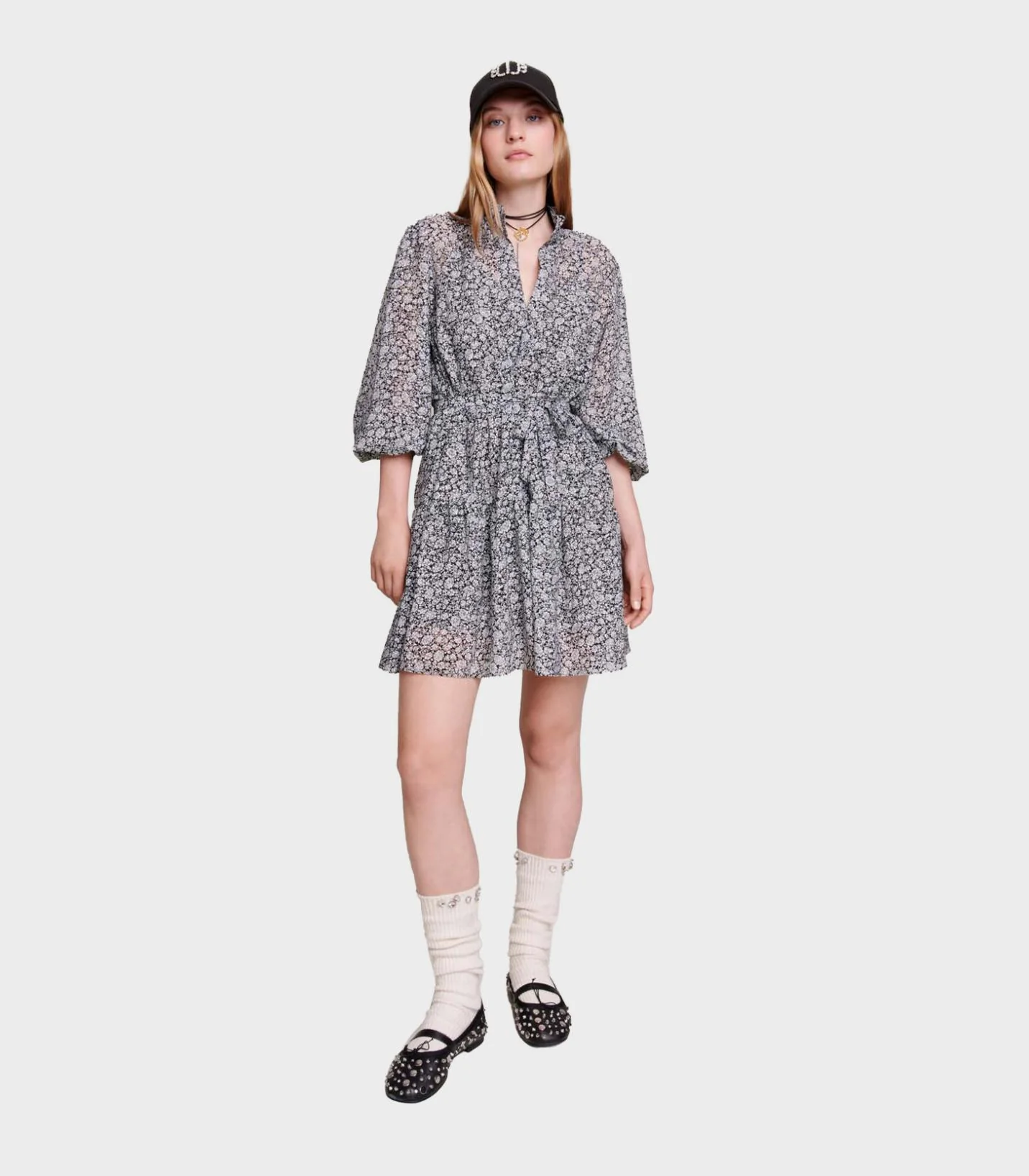 Maje - Short Patterned Dress - Image 5