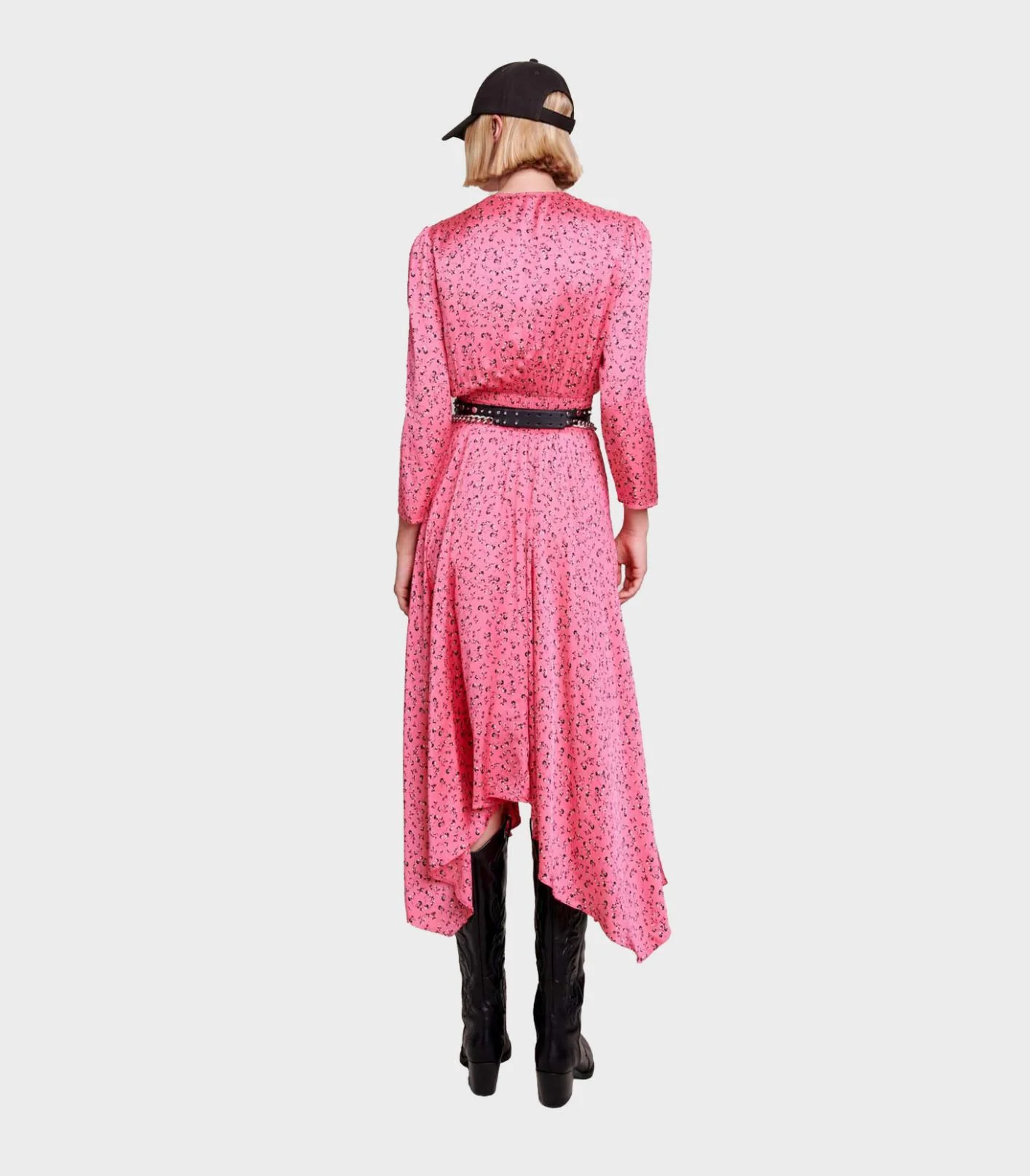Maje - Floral Print Midi Dress - Image 4