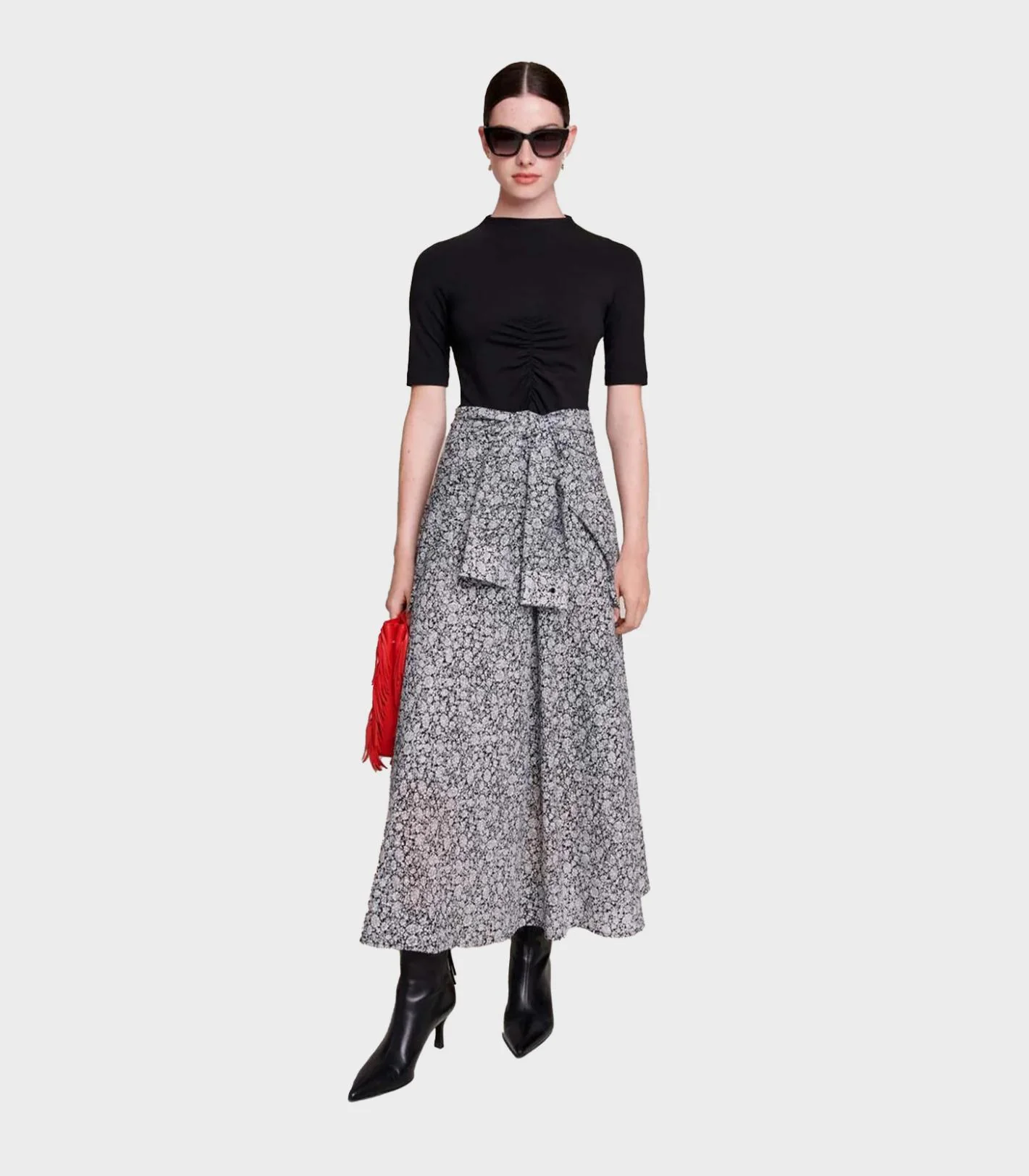Maje - Floral Pattern Maxi Dress - Image 2