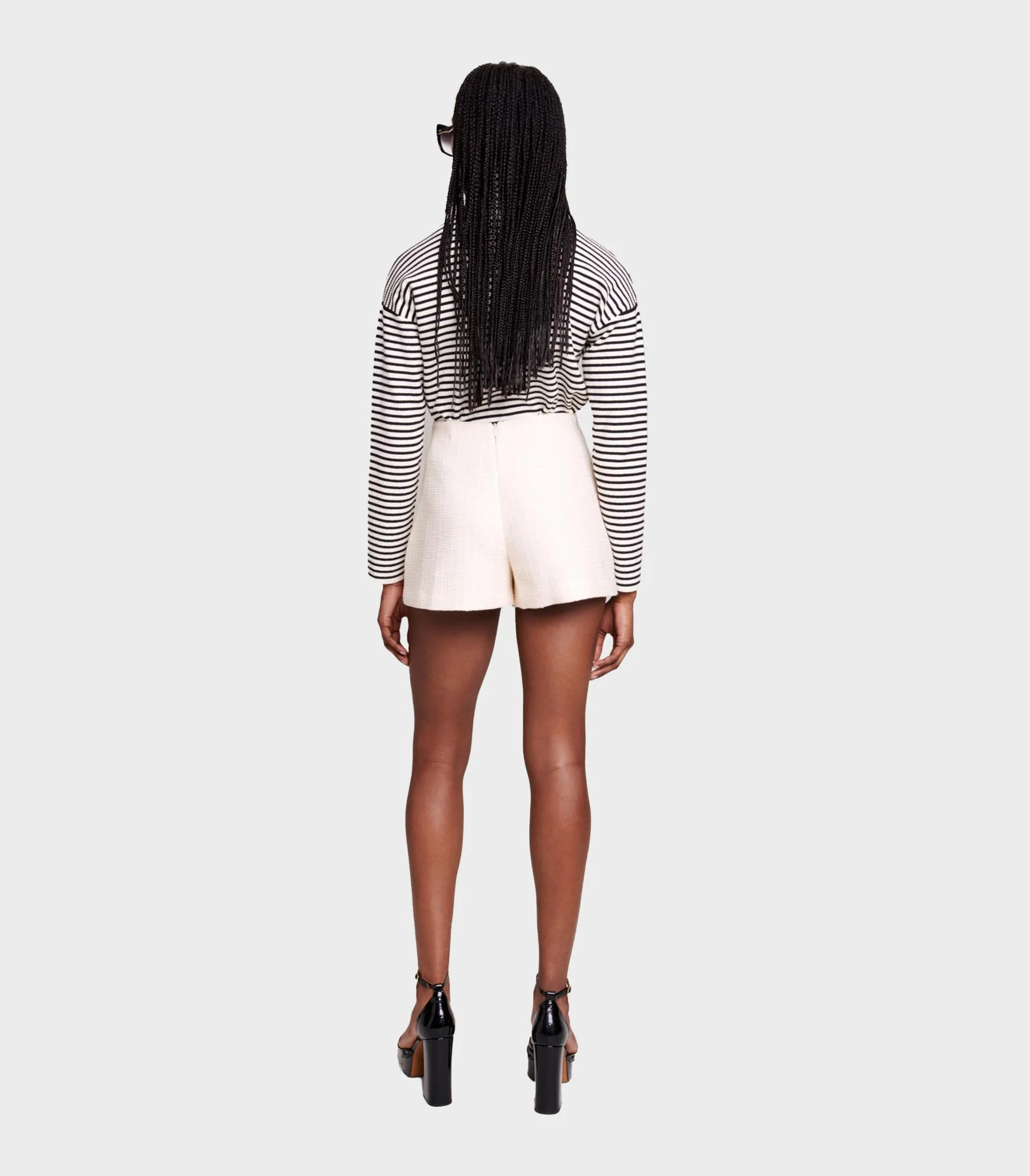 Maje - Flared Shorts In Tweed - Image 3