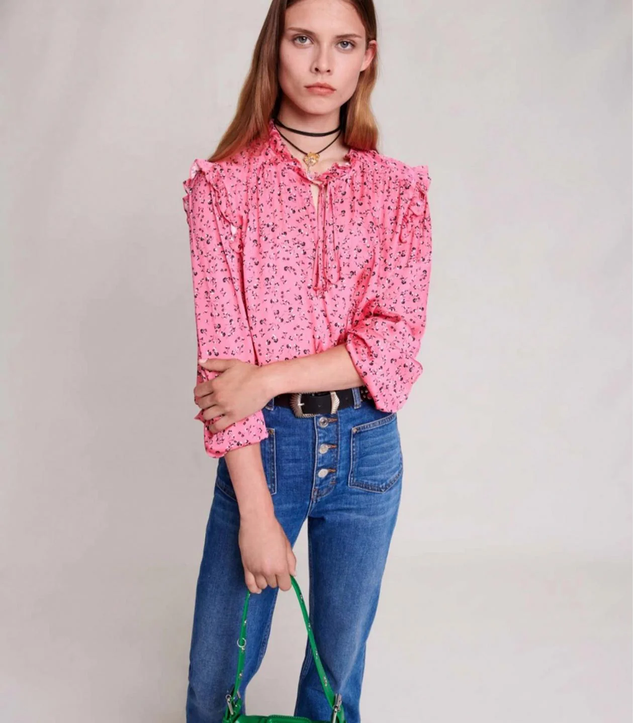 Maje - Flower Print Blouse - Image 4