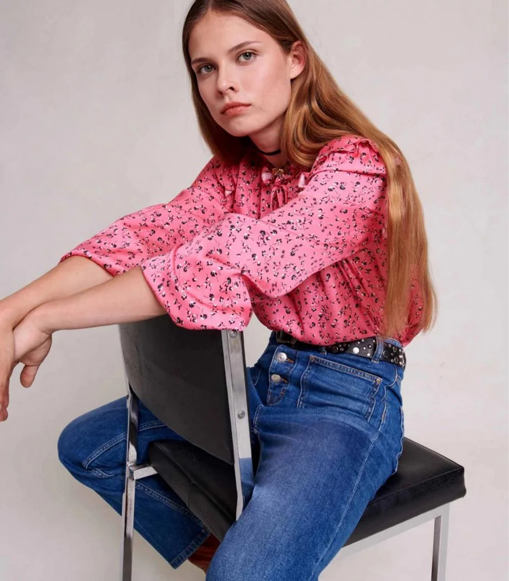 Maje - Flower Print Blouse - Image 5