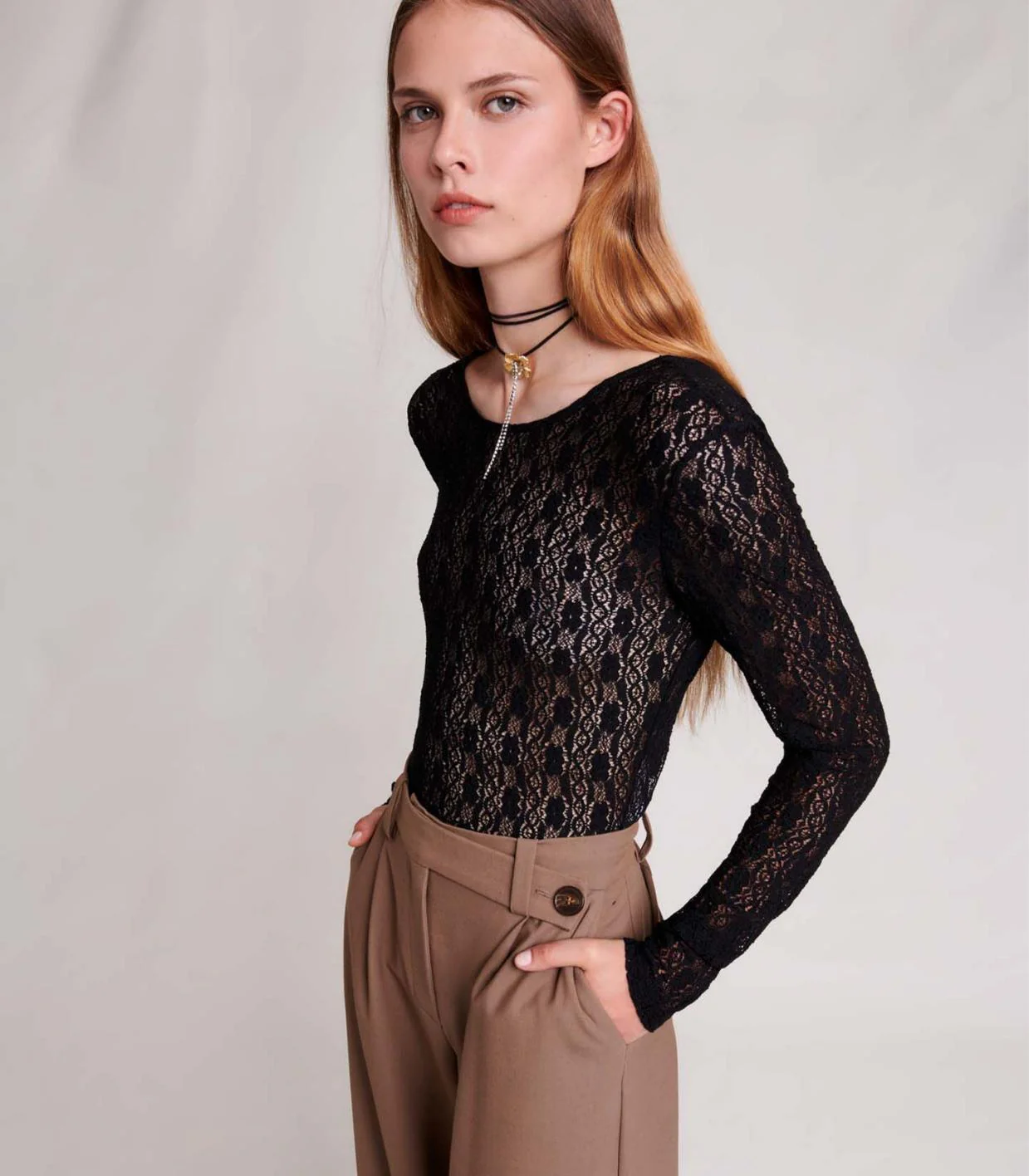 Maje - Lace Bodysuit - Image 4