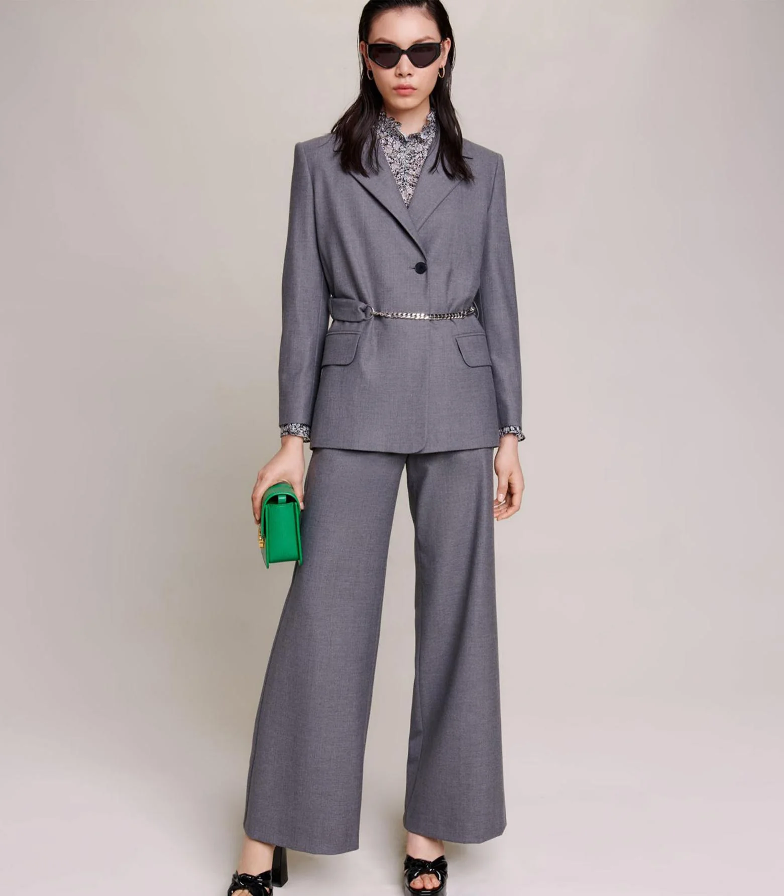 Maje - Suit Jacket With Belt - Image 2