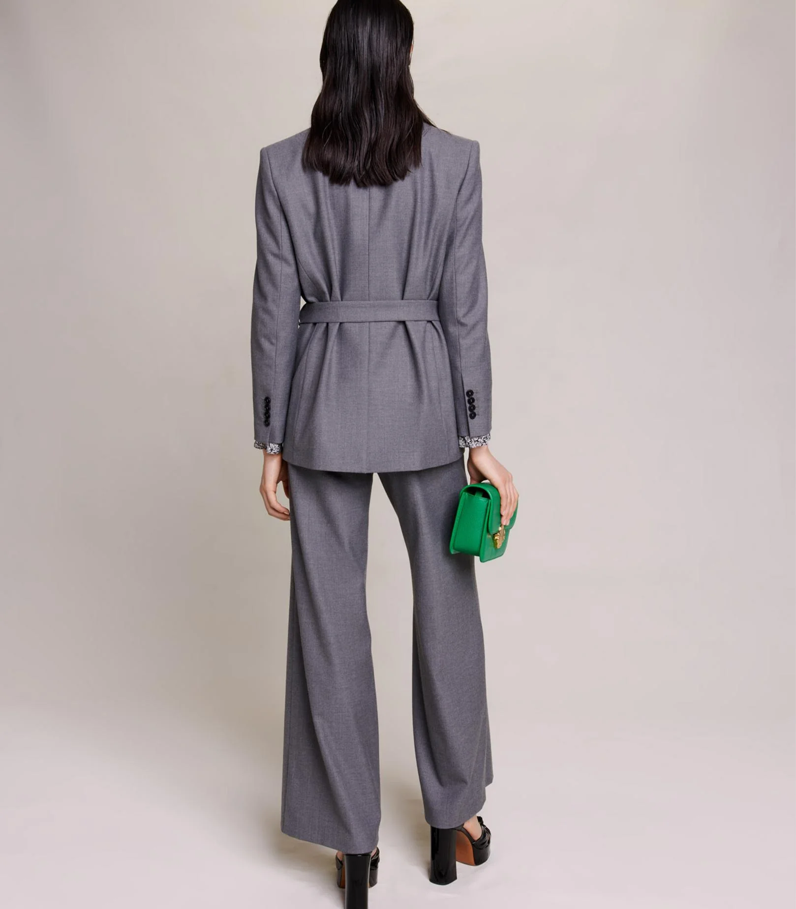 Maje - Suit Jacket With Belt - Image 3