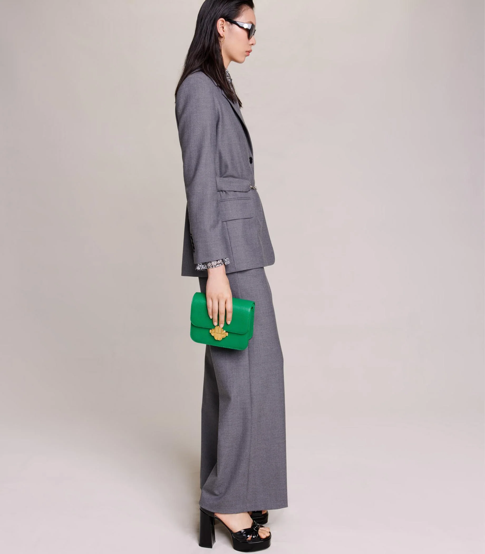 Maje - Suit Jacket With Belt - Image 4