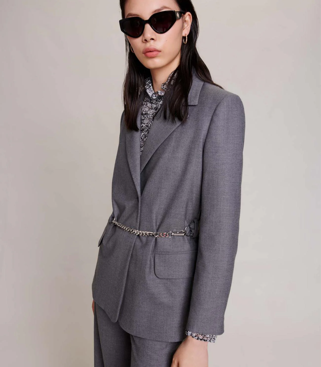 Maje - Suit Jacket With Belt - Image 5