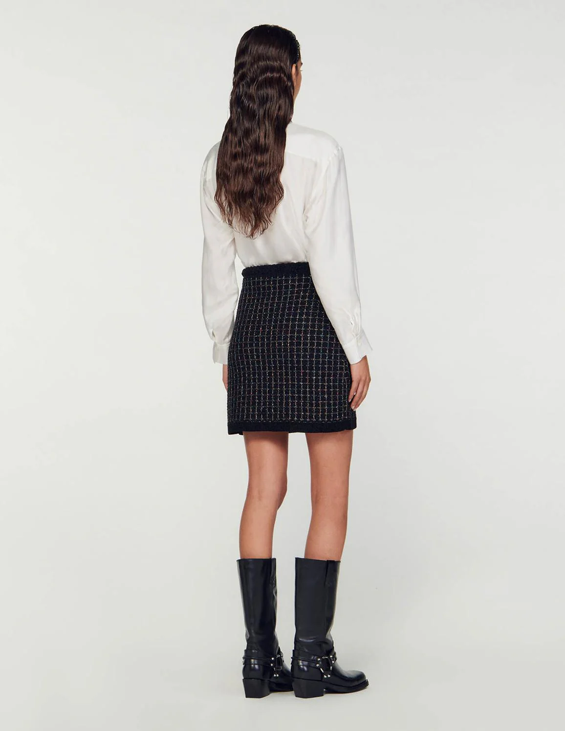 SANDRO - Textured Knit Skirt - Image 2