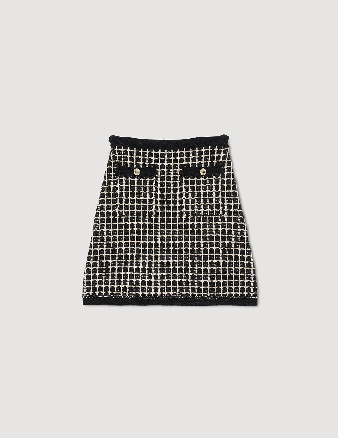 SANDRO - Textured Knit Skirt - Image 6