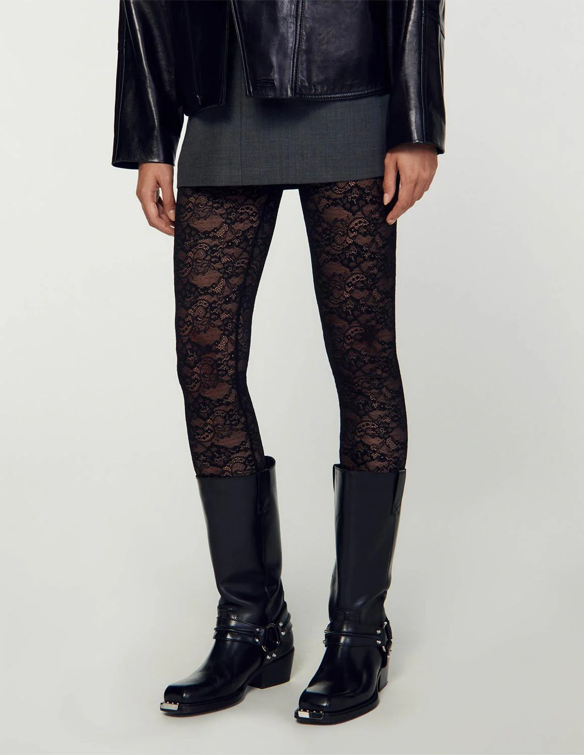 SANDRO - Lace Leggings - Image 4