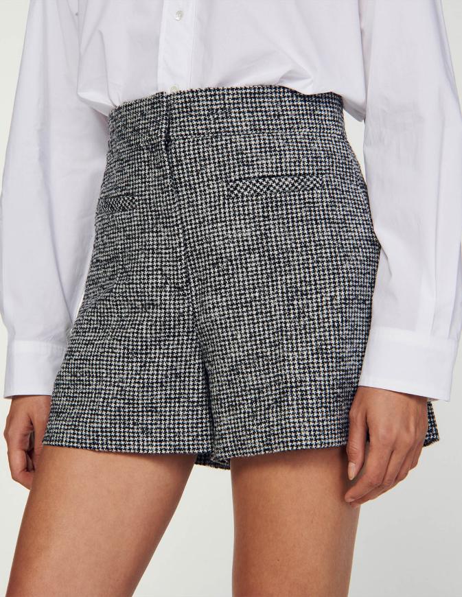 SANDRO - Houndstooth Shorts - Image 9