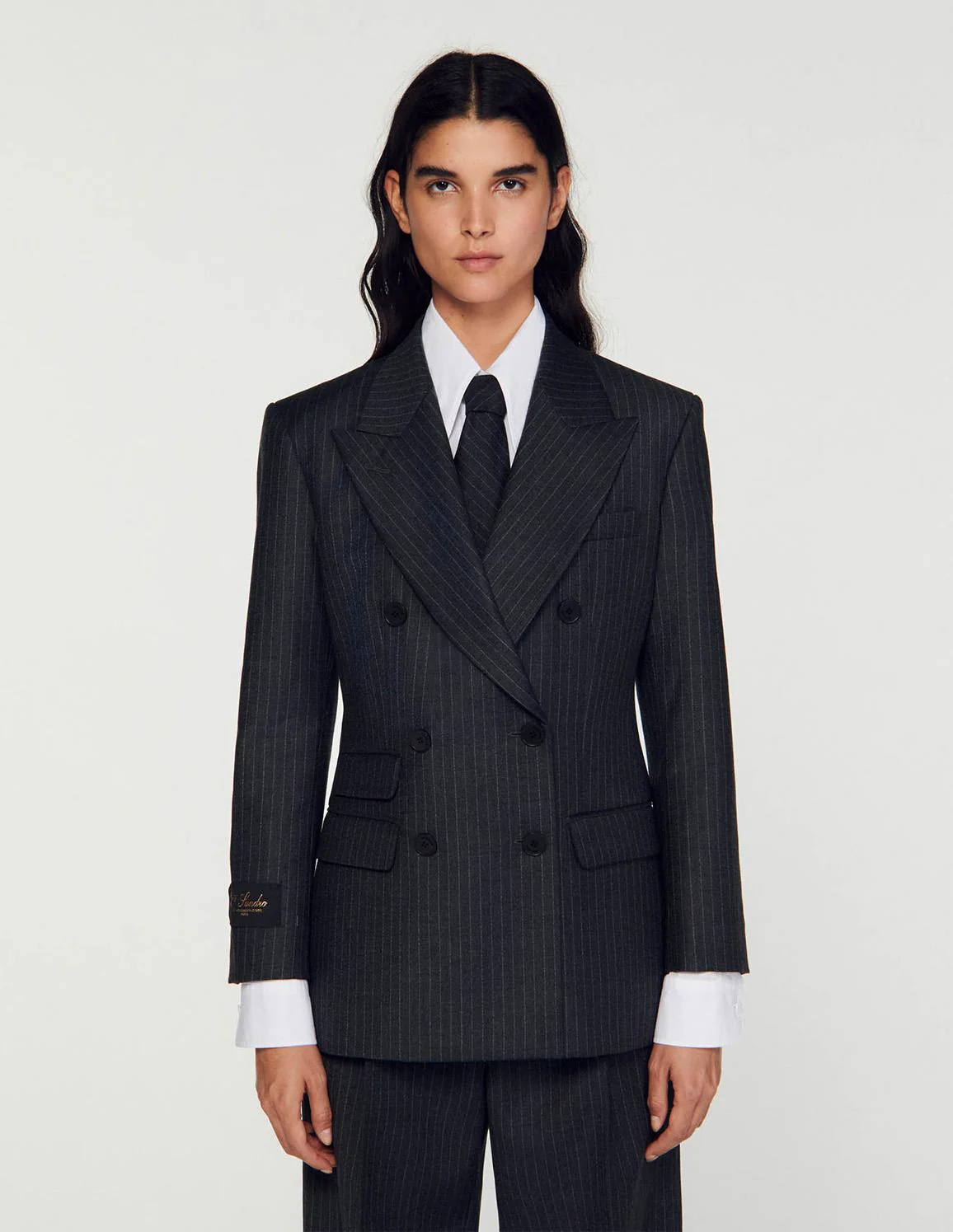 SANDRO - Stripy Suit Jacket - Image 4