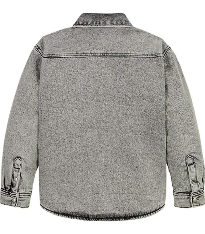 Calvin Klein  - Boys -  Oversized Padded Denim Overshirt - Image 9