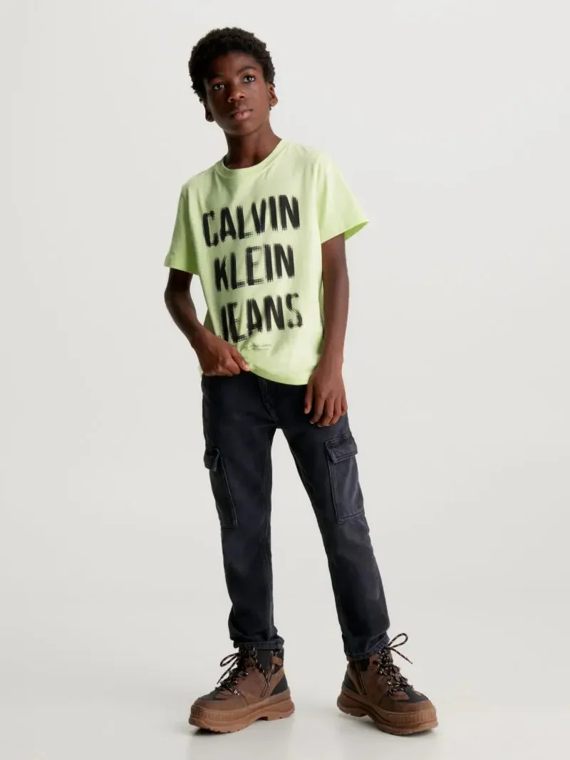 Calvin Klein - Boys' Pixel Llogo Relaxed Short Sleeve T-Shirt - Image 6