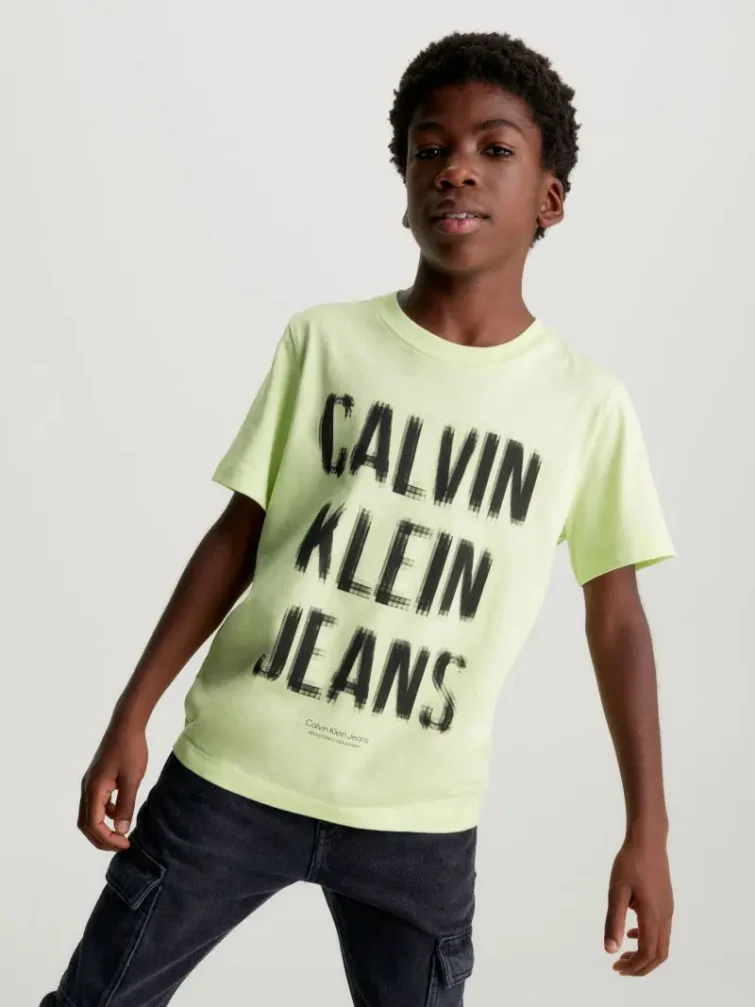 Calvin Klein - Boys' Pixel Llogo Relaxed Short Sleeve T-Shirt - Image 7
