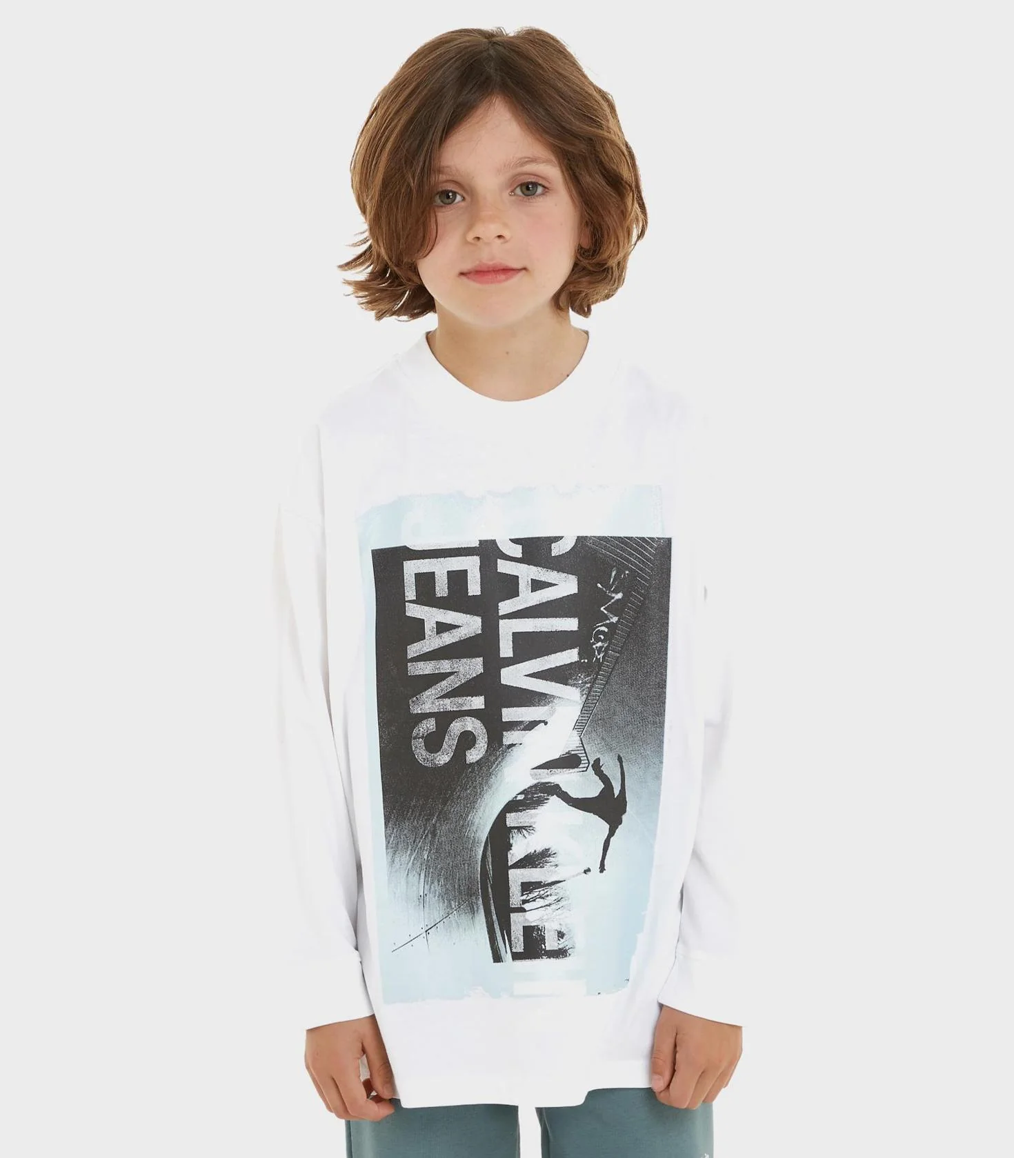 Calvin Klein - Boys' Jersey Photograph Long Sleeve T-Shirt - Image 2