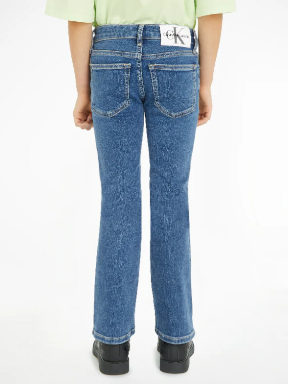 Calvin Klein  - Girls -  Essential Blue Stretch Jeans - Image 3