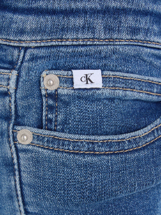 Calvin Klein  - Girls -  Essential Blue Stretch Jeans - Image 4