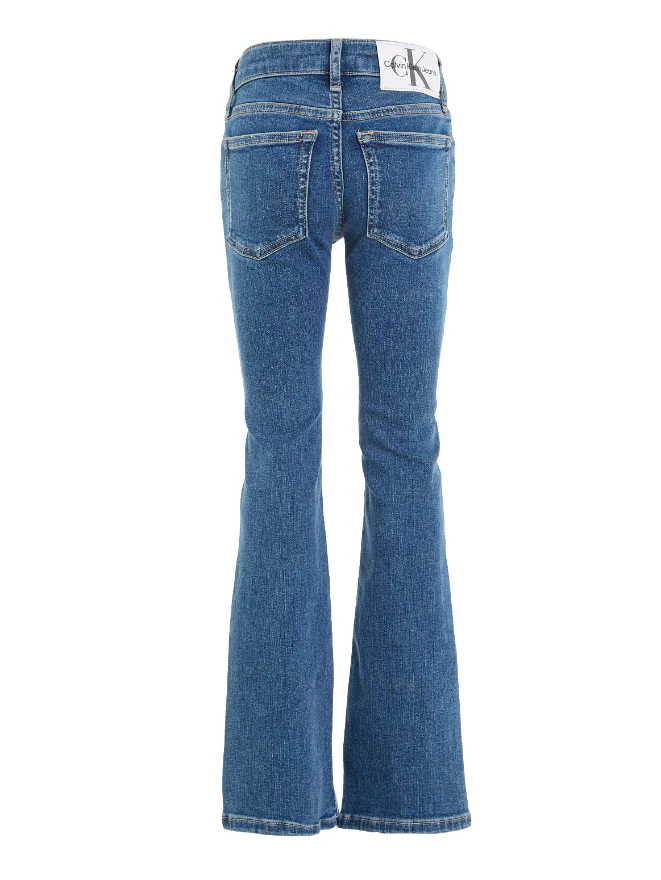 Calvin Klein  - Girls -  Essential Blue Stretch Jeans - Image 6