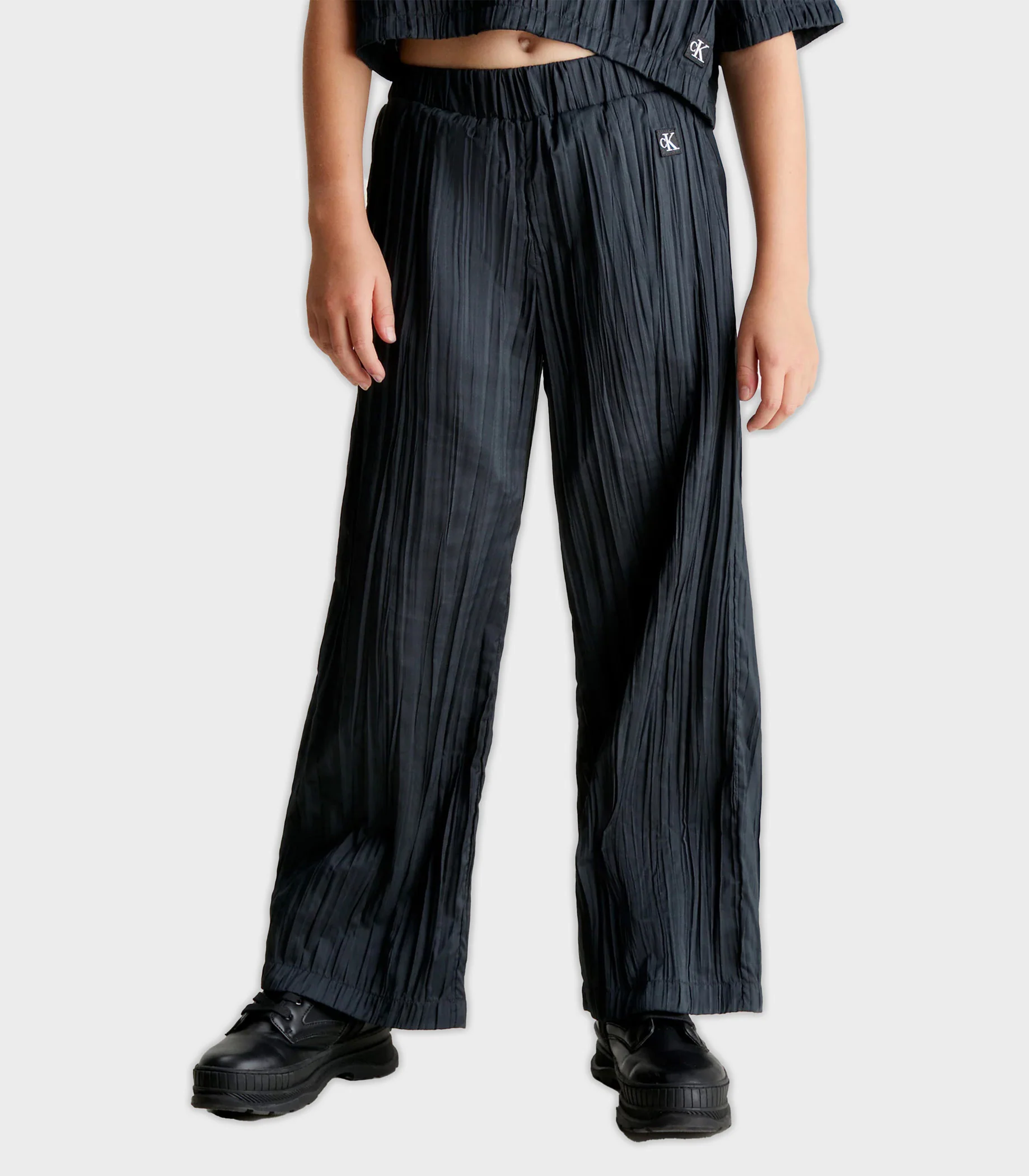 Calvin Klein  - Girls -  Festive Plisse Pants - Image 9