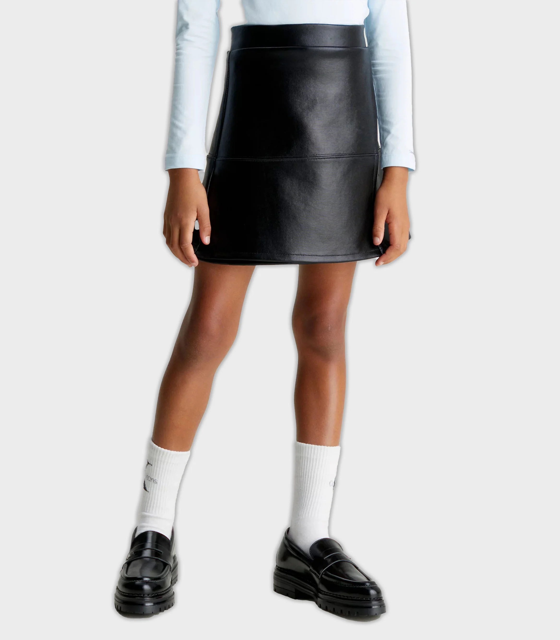 Calvin Klein  - Girls Faux Leather Skirt Spacer Regular Fit - Image 3