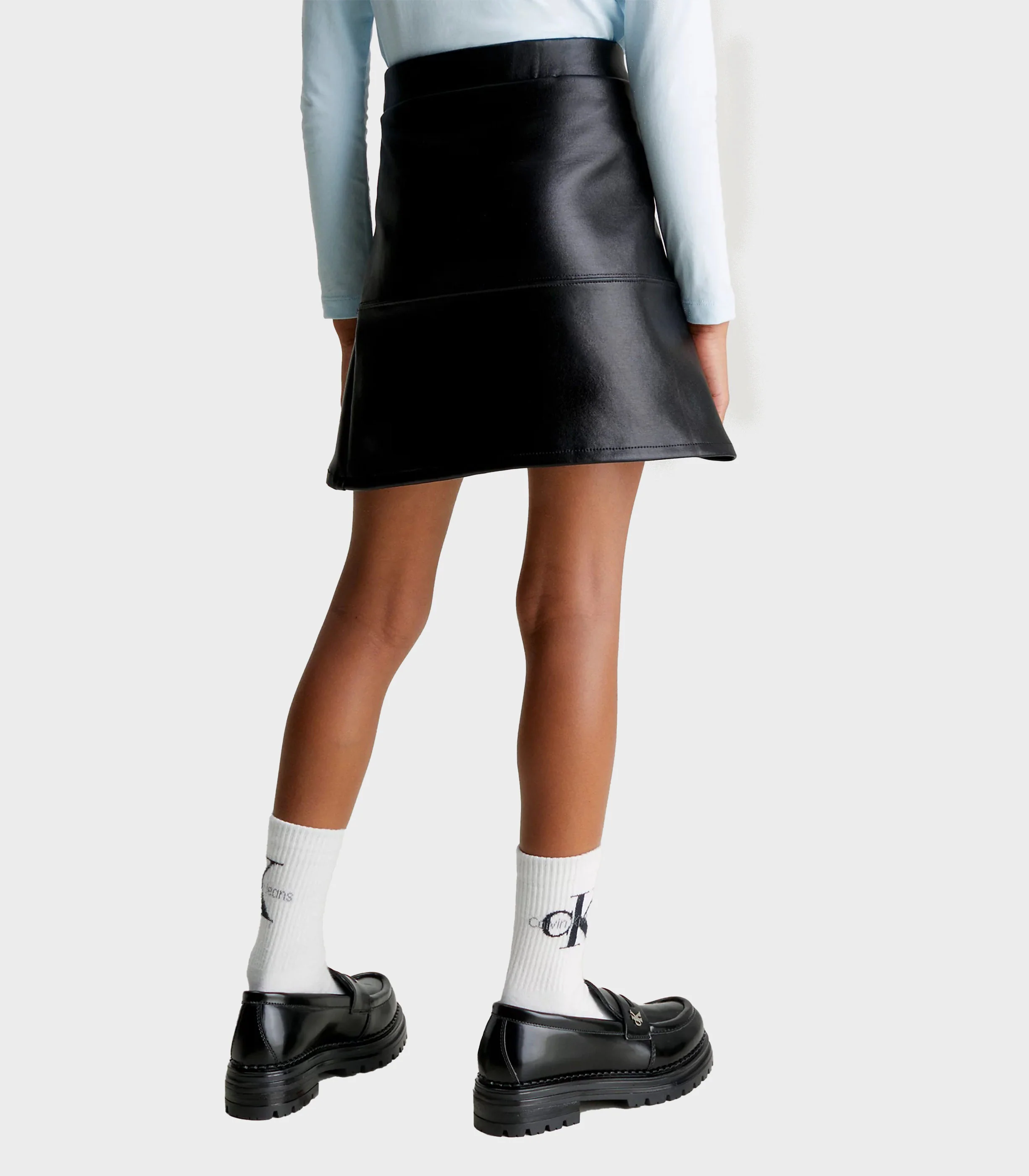 Calvin Klein  - Girls Faux Leather Skirt Spacer Regular Fit - Image 4