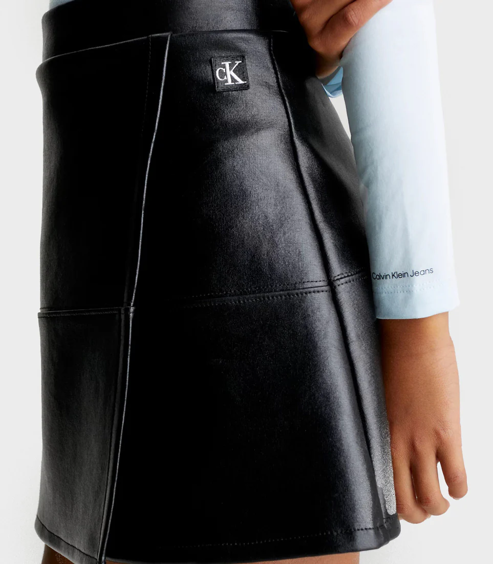 Calvin Klein  - Girls Faux Leather Skirt Spacer Regular Fit - Image 5