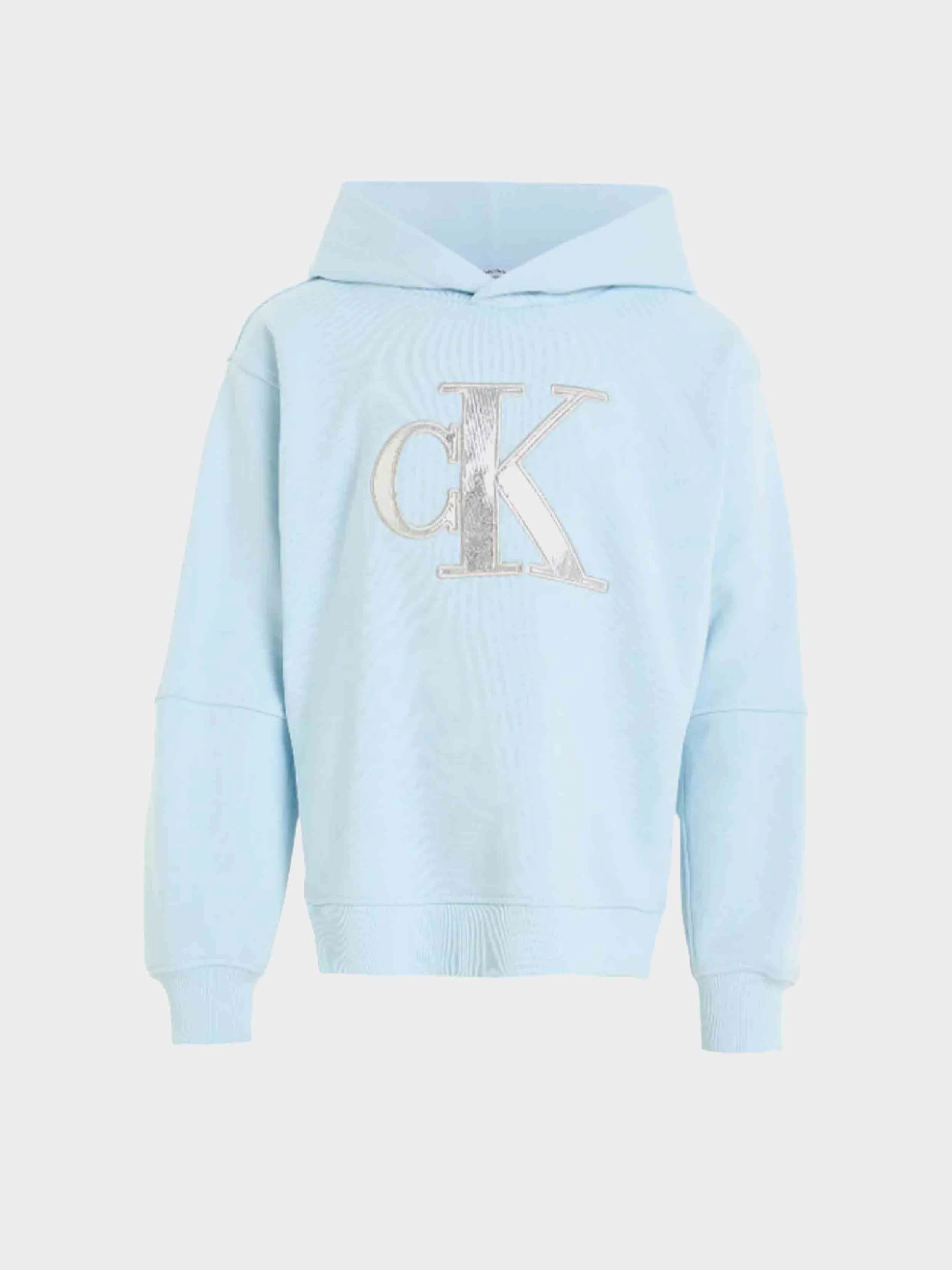 Calvin Klein - Girls' Metallic Satin Monogram Hoodie - Image 2