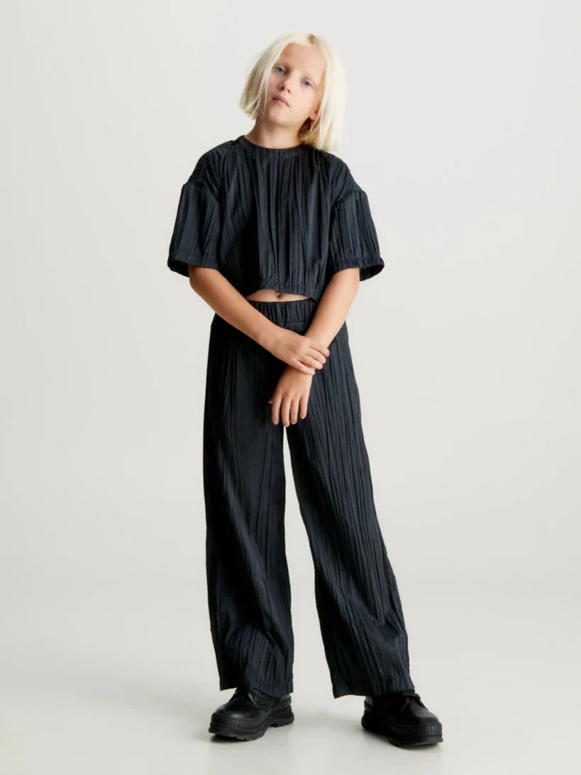 Calvin Klein - Girls - Boxy Plisse Top - Image 2