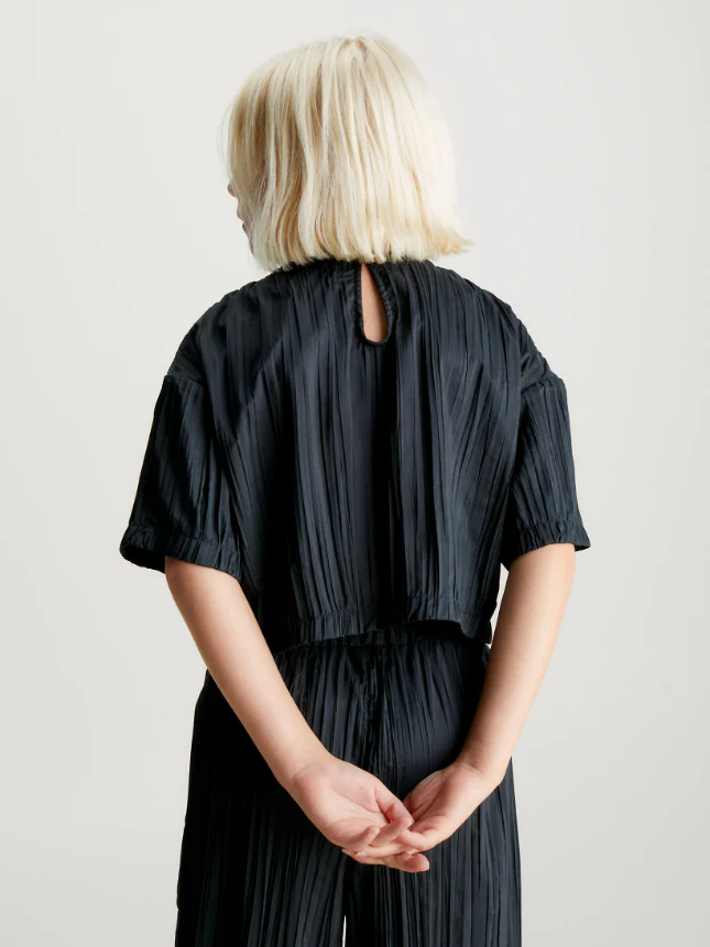 Calvin Klein - Girls - Boxy Plisse Top - Image 3