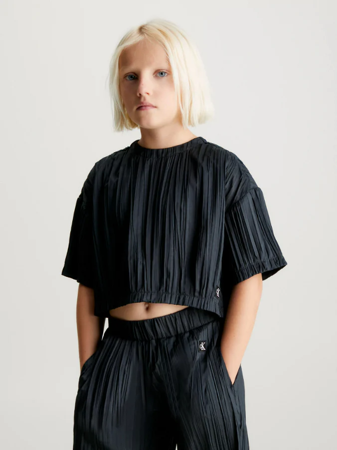 Calvin Klein - Girls - Boxy Plisse Top - Image 4