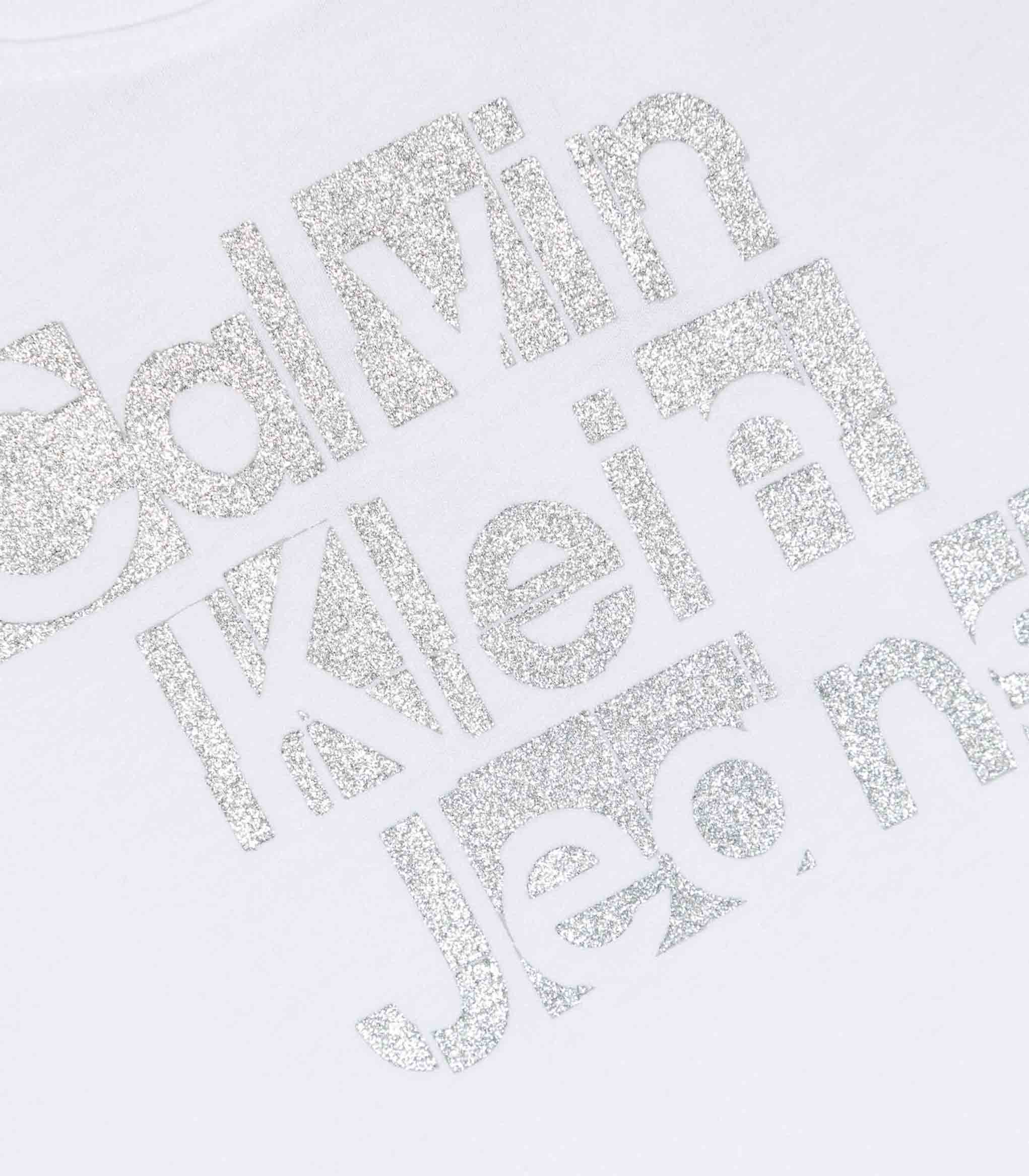 Calvin Klein - Girls' Glitter Logo T-Shirt - Image 6