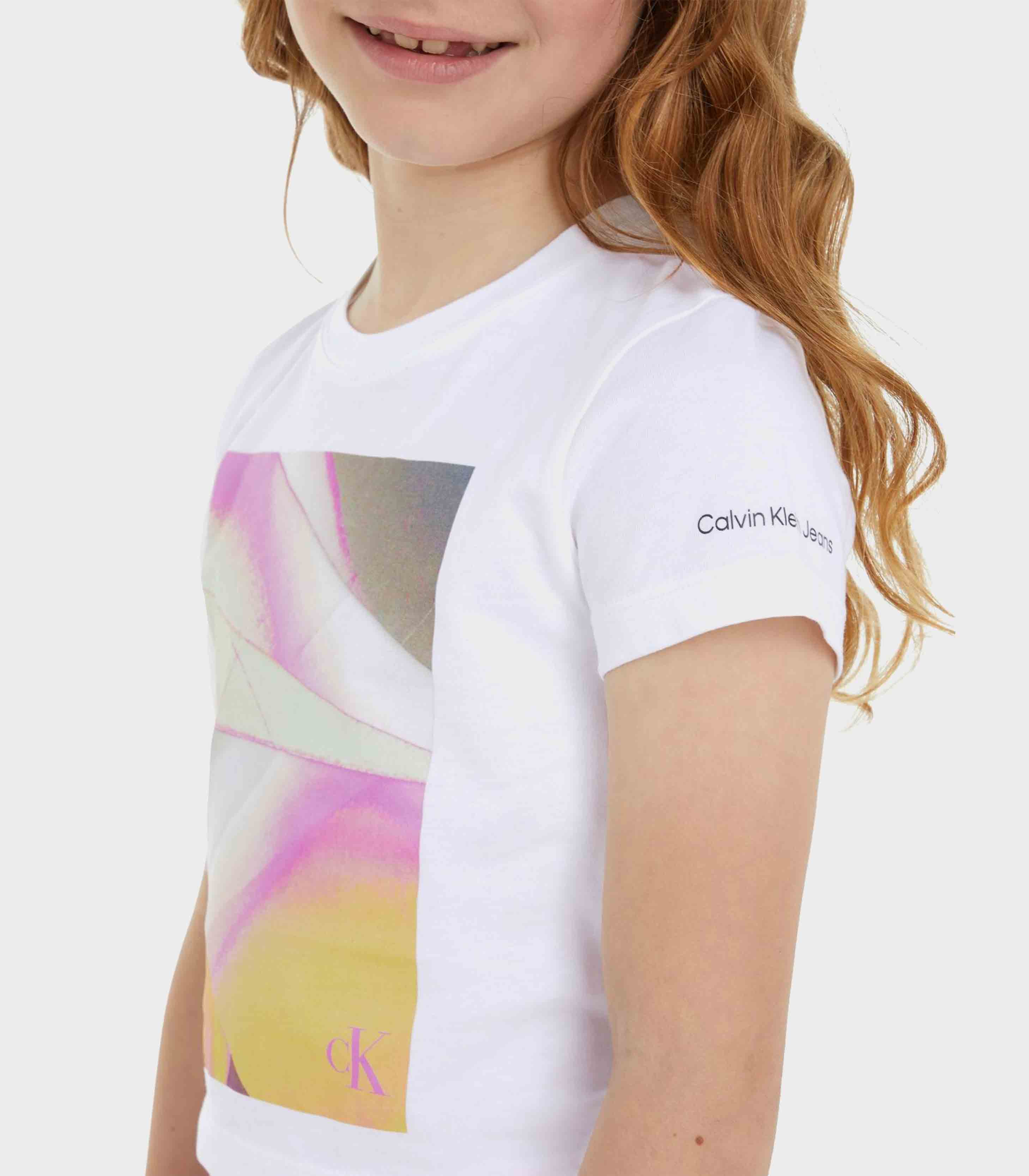 Calvin Klein - Girls' Flower Cropped Graphic T-Shirt - Image 4