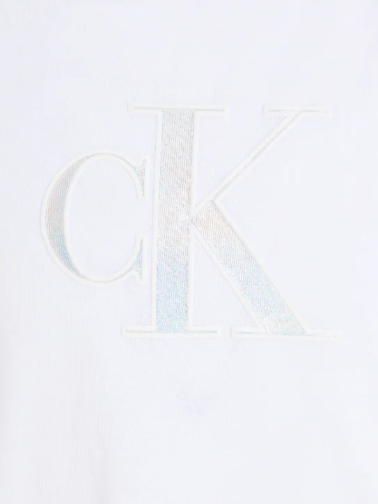 Calvin Klein - Girls' Shiny Logo Cotton T- Shirt - Image 5