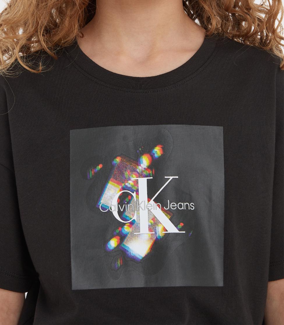 Calvin Klein - Girls' Crystal Print Crop T-Shirt - Image 4