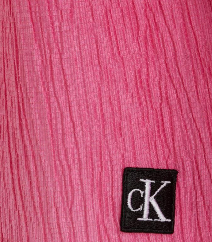 Calvin Klein - Girls' Crinkle Logo Badge Long Sleeve Top - Image 9