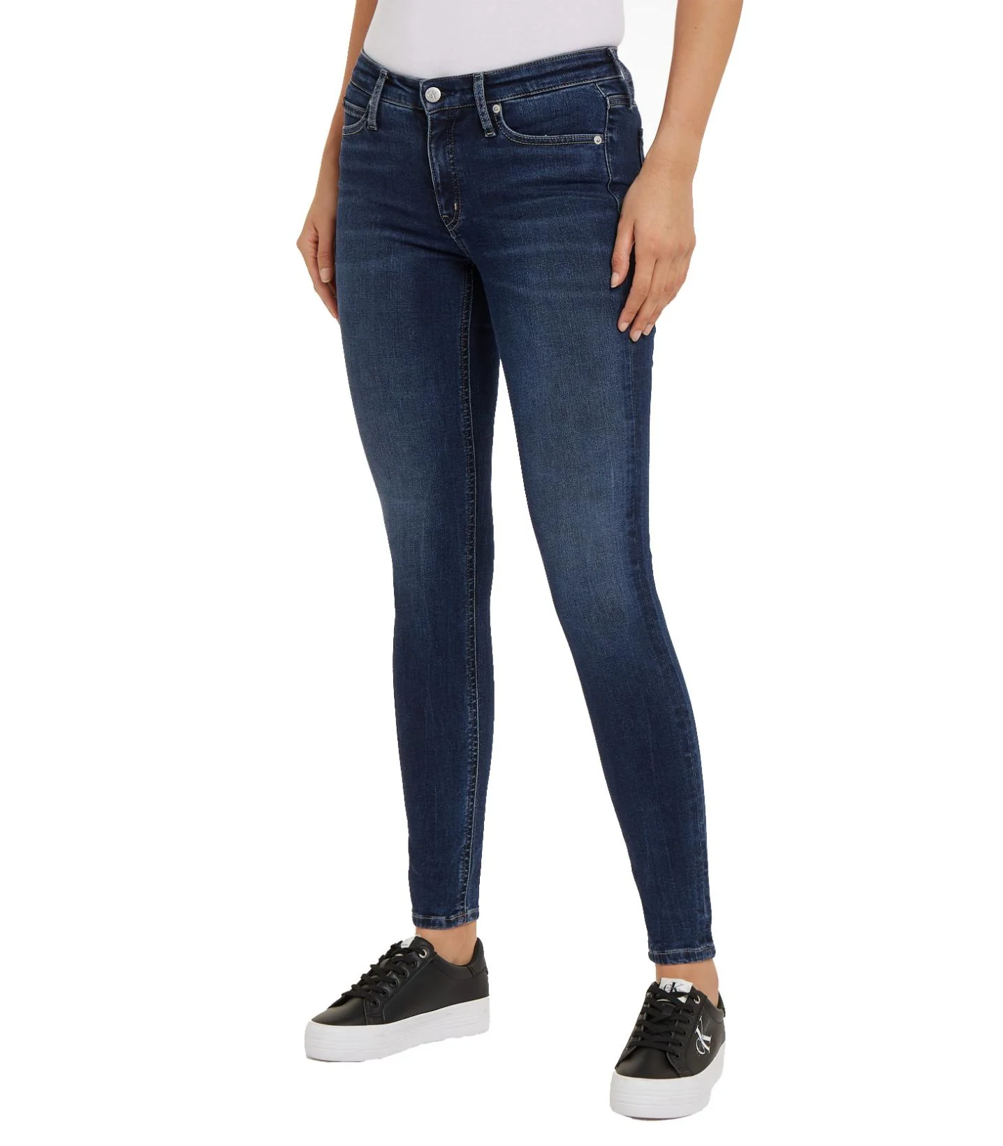 Calvin Klein Jeans - Mid Rise Skinny Jeans - Image 4