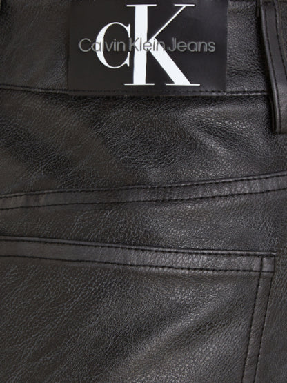 Calvin Klein Jeans - Women's Faux Leather High Rise Straight - Image 5