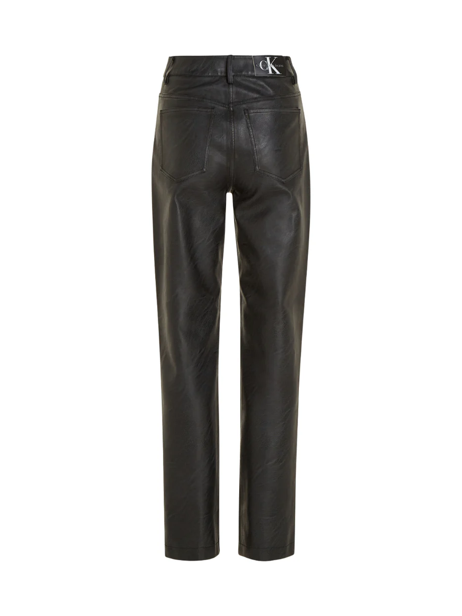 Calvin Klein Jeans - Women's Faux Leather High Rise Straight - Image 6