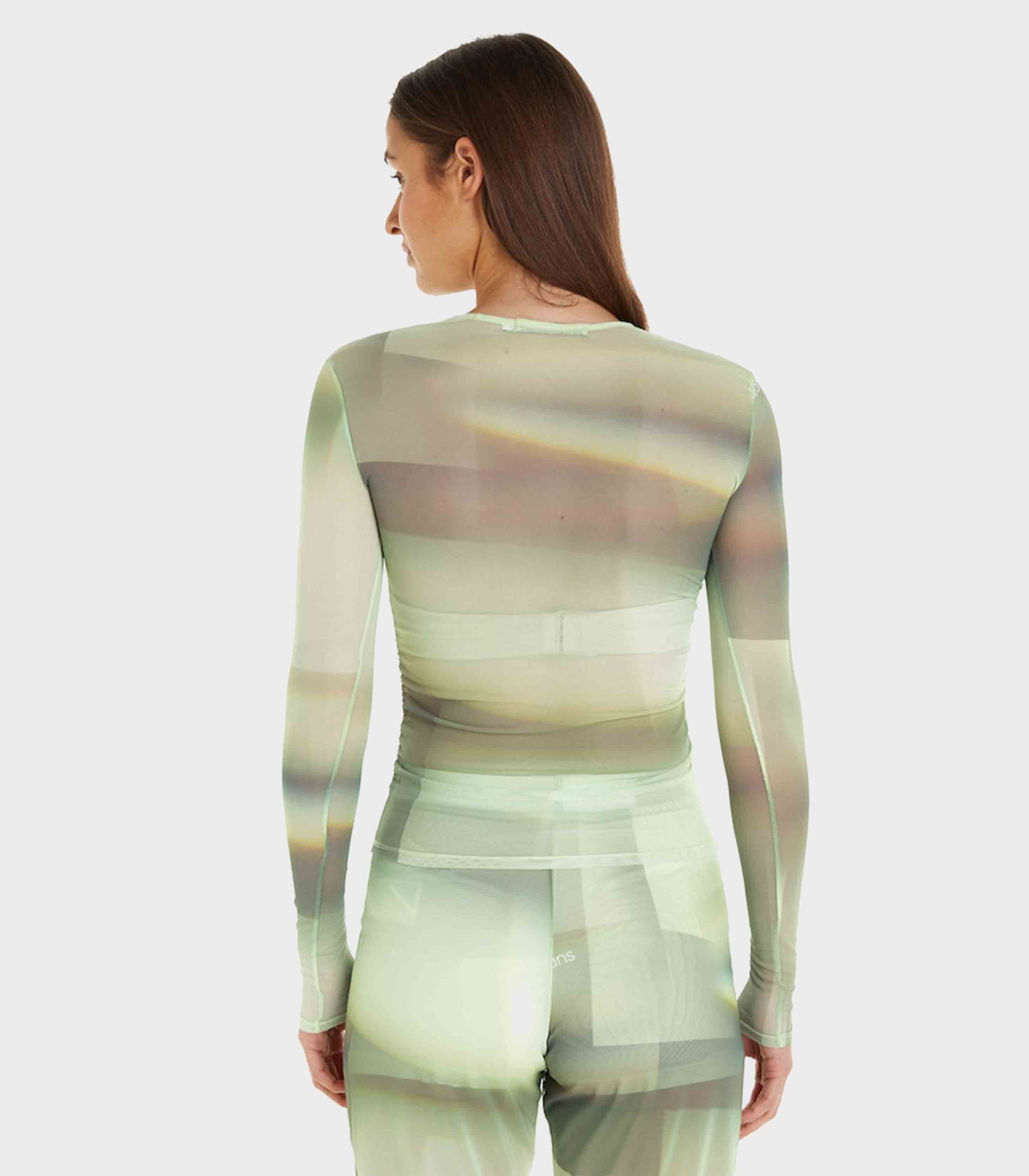 Calvin Klein Jeans - Printed Mesh Long Sleeve Top - Image 3