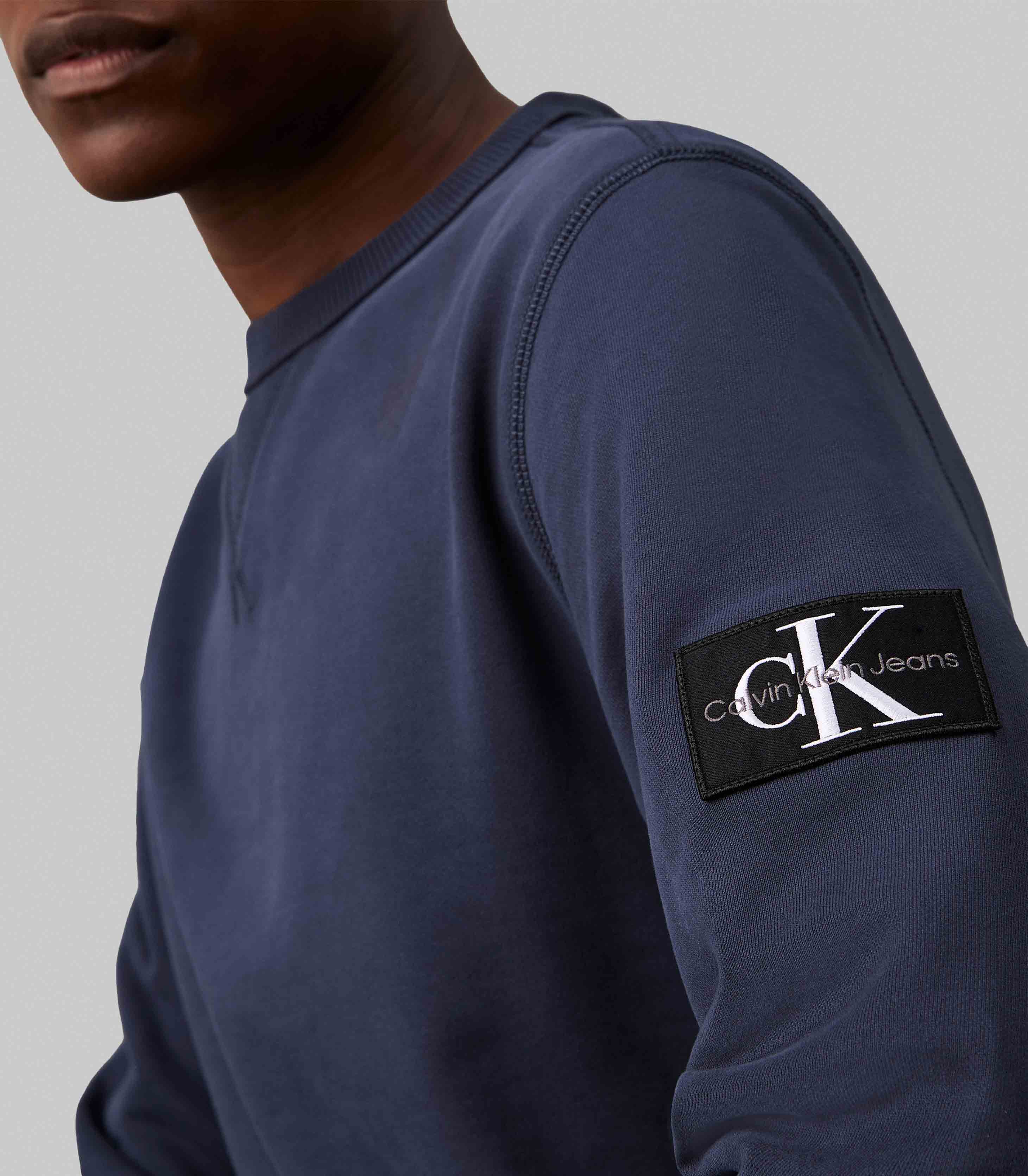 Calvin Klein Jeans - Men's Cotton Terry Badge Sweatshirt - Image 10