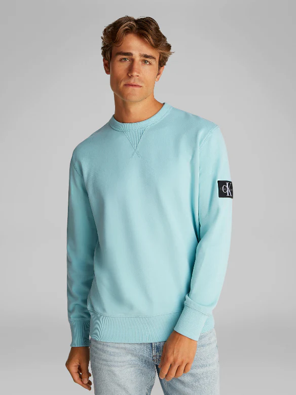 Calvin Klein Jeans - Men's Cotton Terry Badge Sweatshirt - Image 14