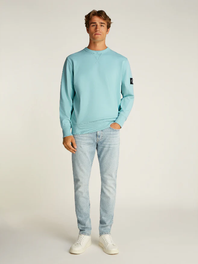 Calvin Klein Jeans - Men's Cotton Terry Badge Sweatshirt - Image 16