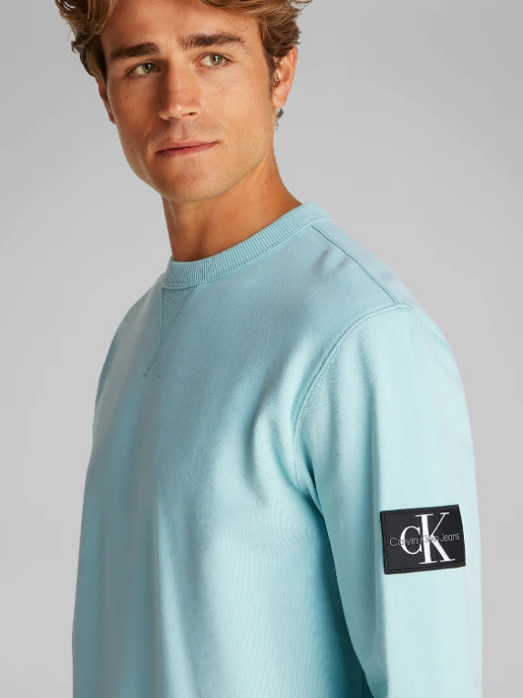 Calvin Klein Jeans - Men's Cotton Terry Badge Sweatshirt - Image 20