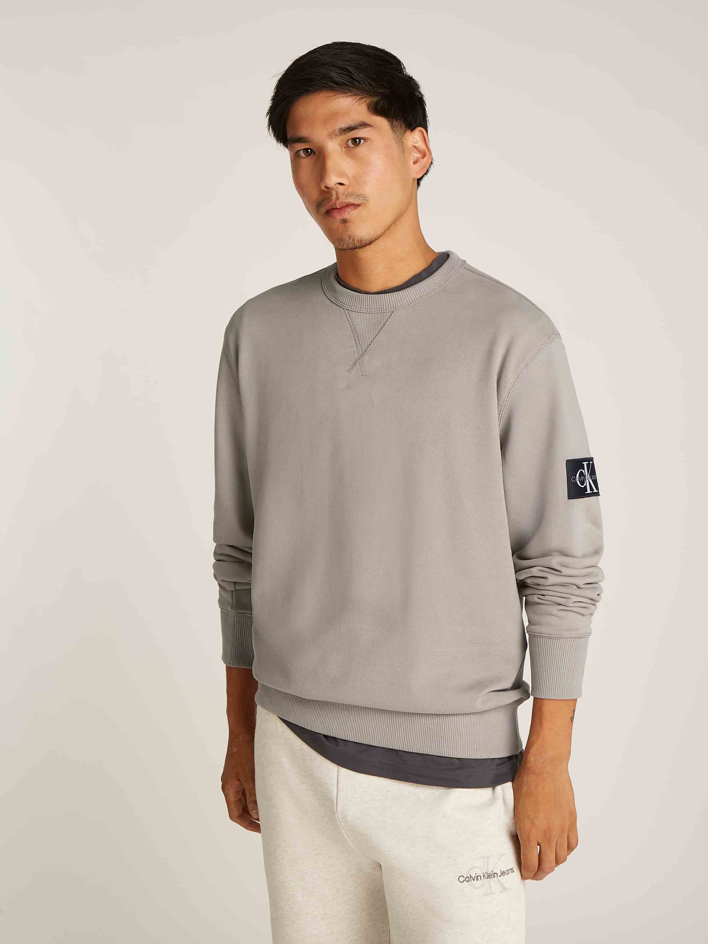 Calvin Klein Jeans - Men's Cotton Terry Badge Sweatshirt - Image 4