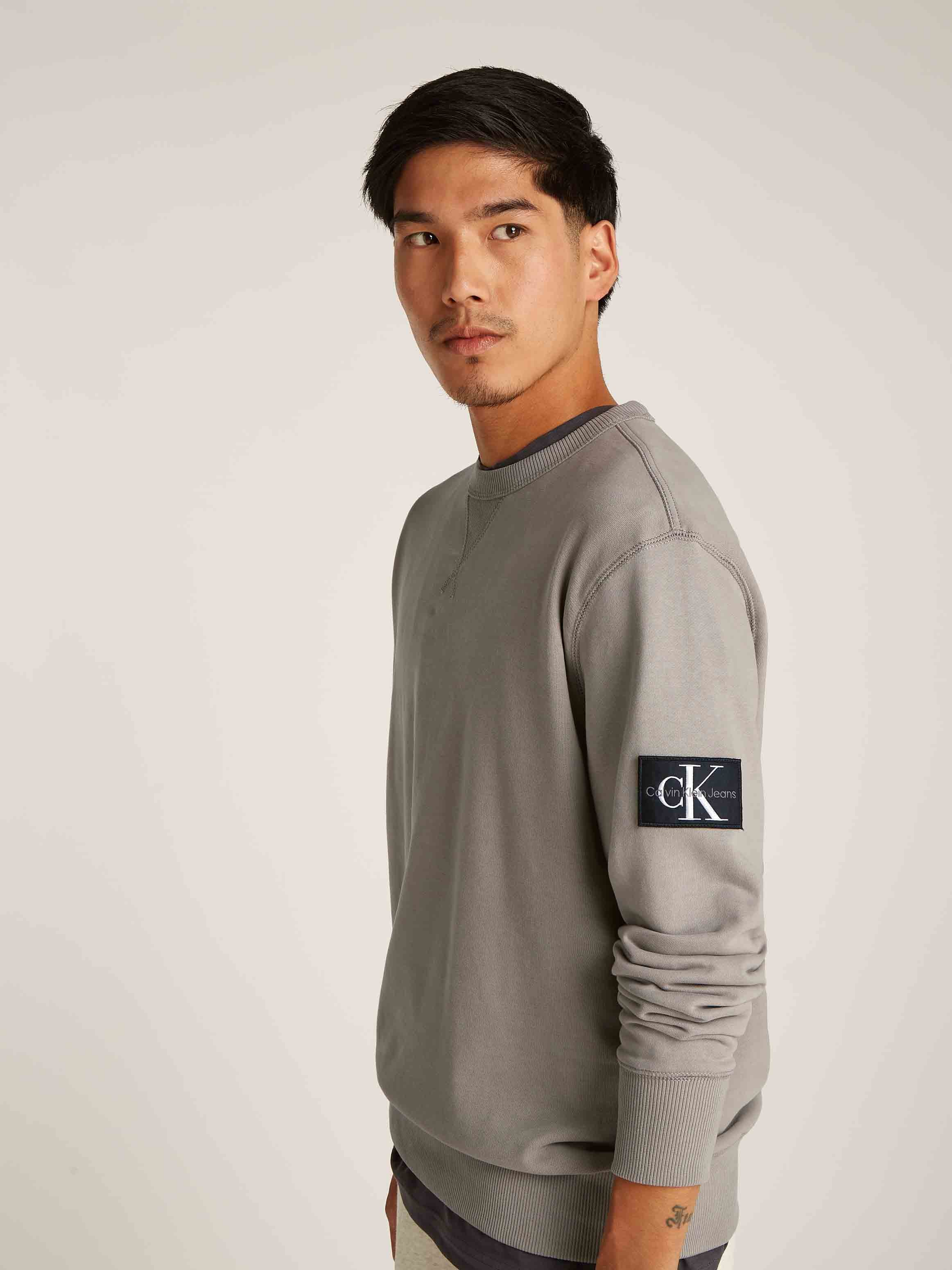Calvin Klein Jeans - Men's Cotton Terry Badge Sweatshirt - Image 5