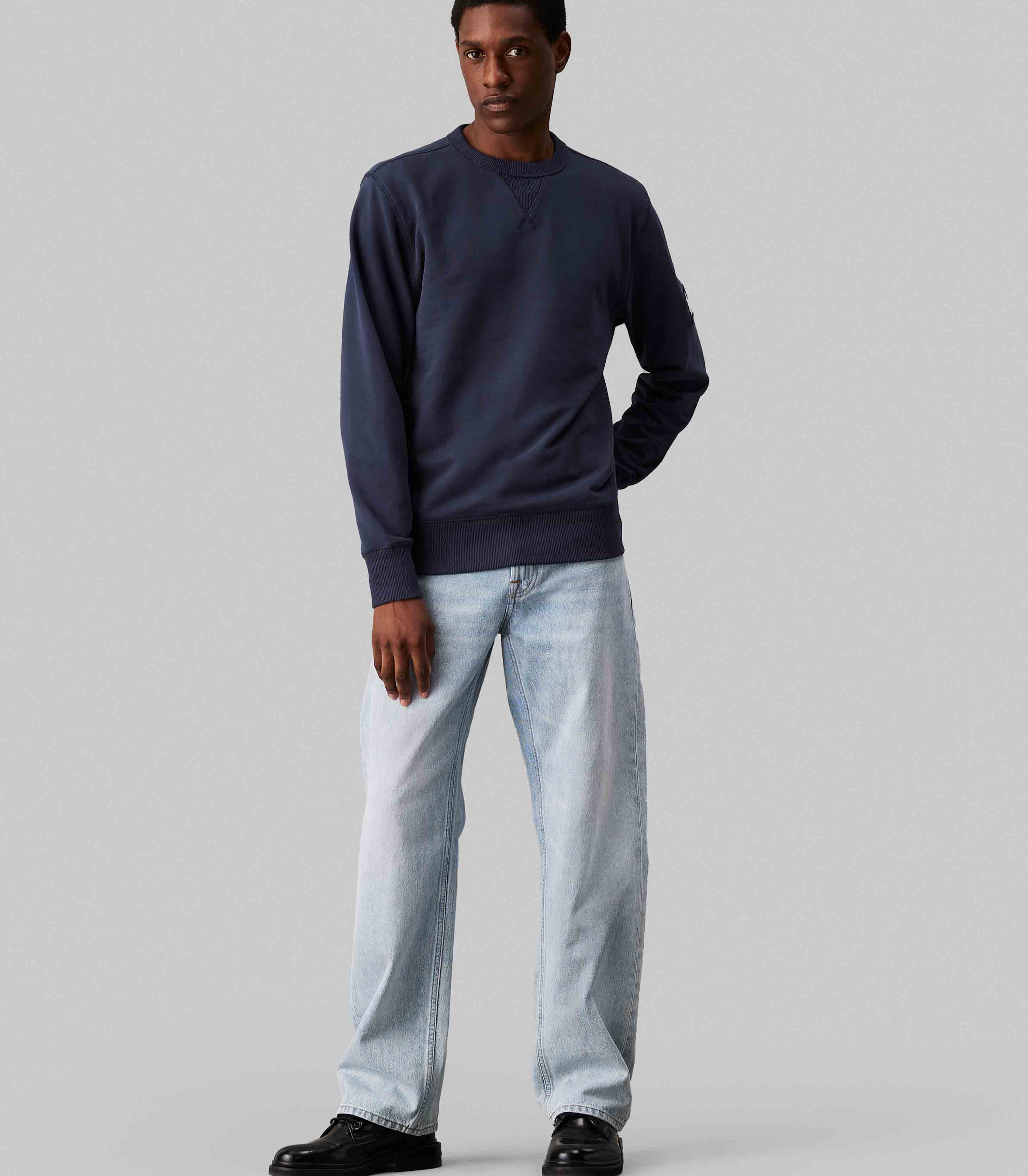 Calvin Klein Jeans - Men's Cotton Terry Badge Sweatshirt - Image 7