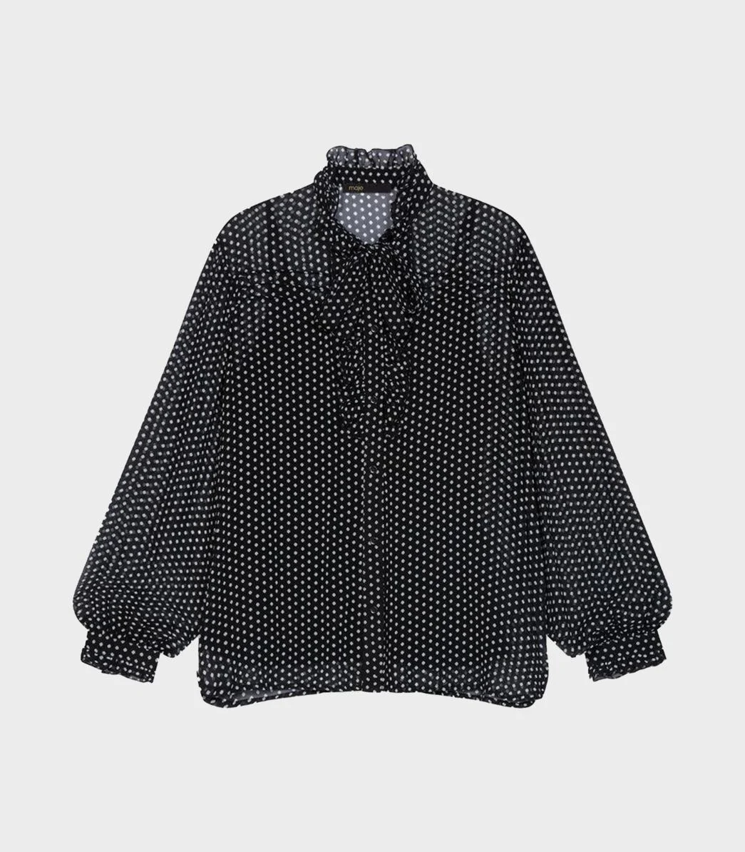 Maje - Polka Dot Blouse - Image 2